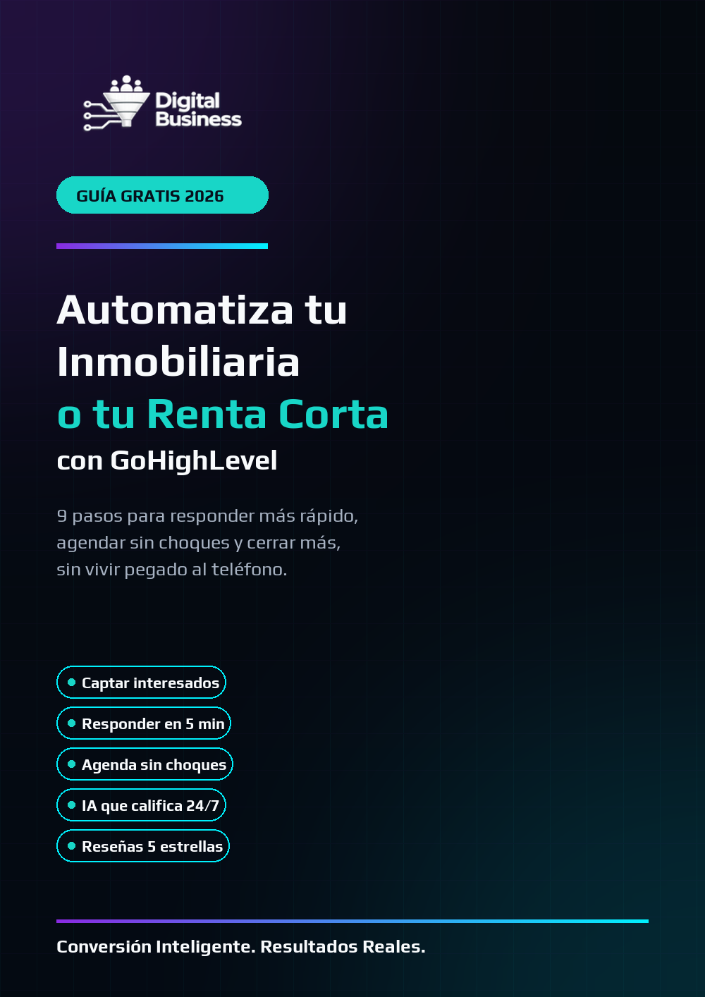Automatización comercial para inmobiliarias y renta corta con Digital Business