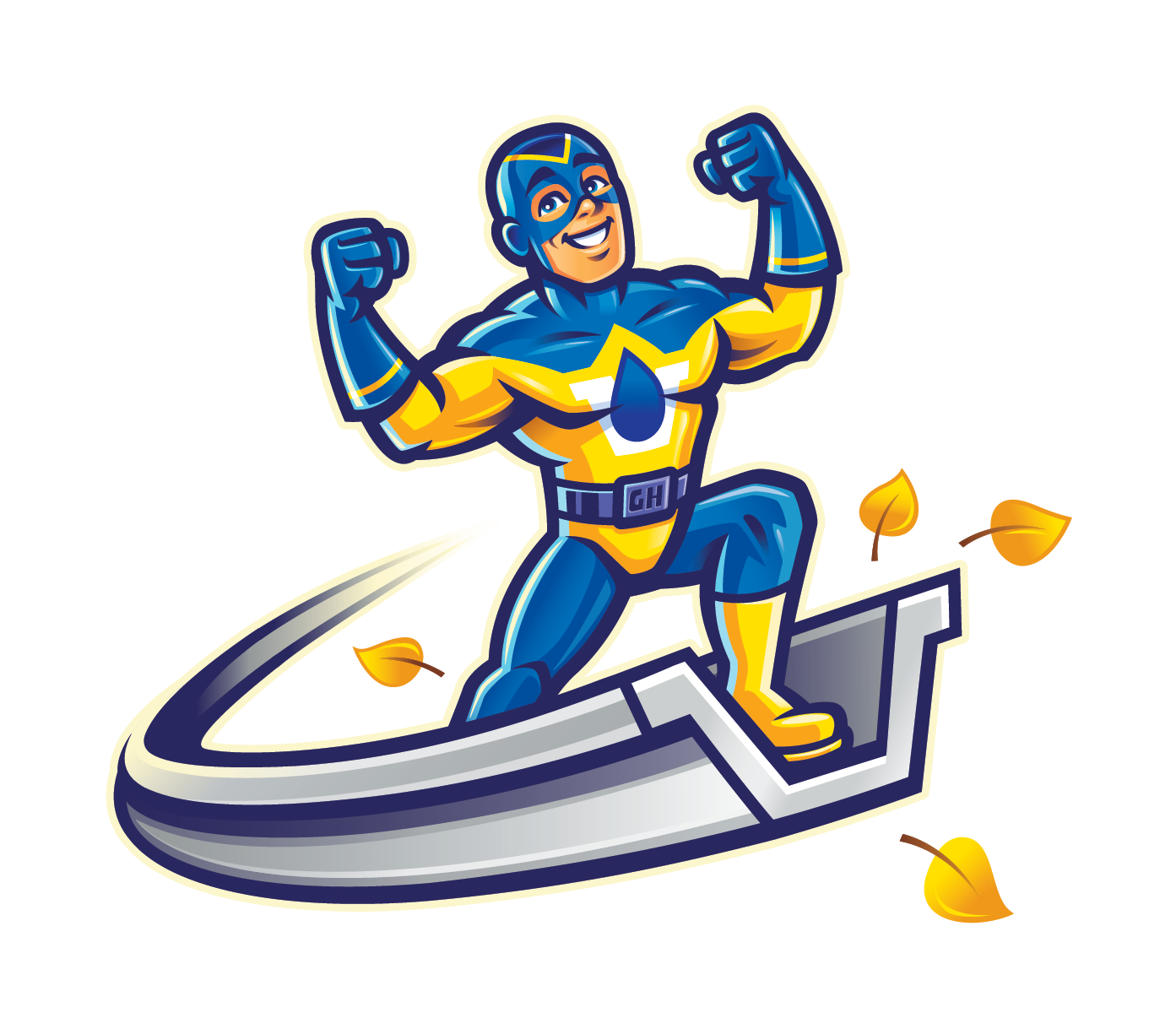 Gutter Hero mascot