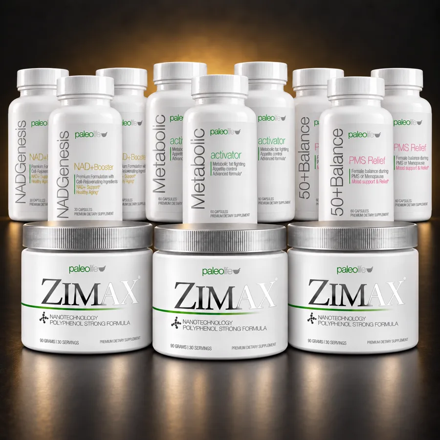 Kit Menopausia+: NADGenesis, Metabolic Activator, 50+ Balance y Zimax, tres de cada uno