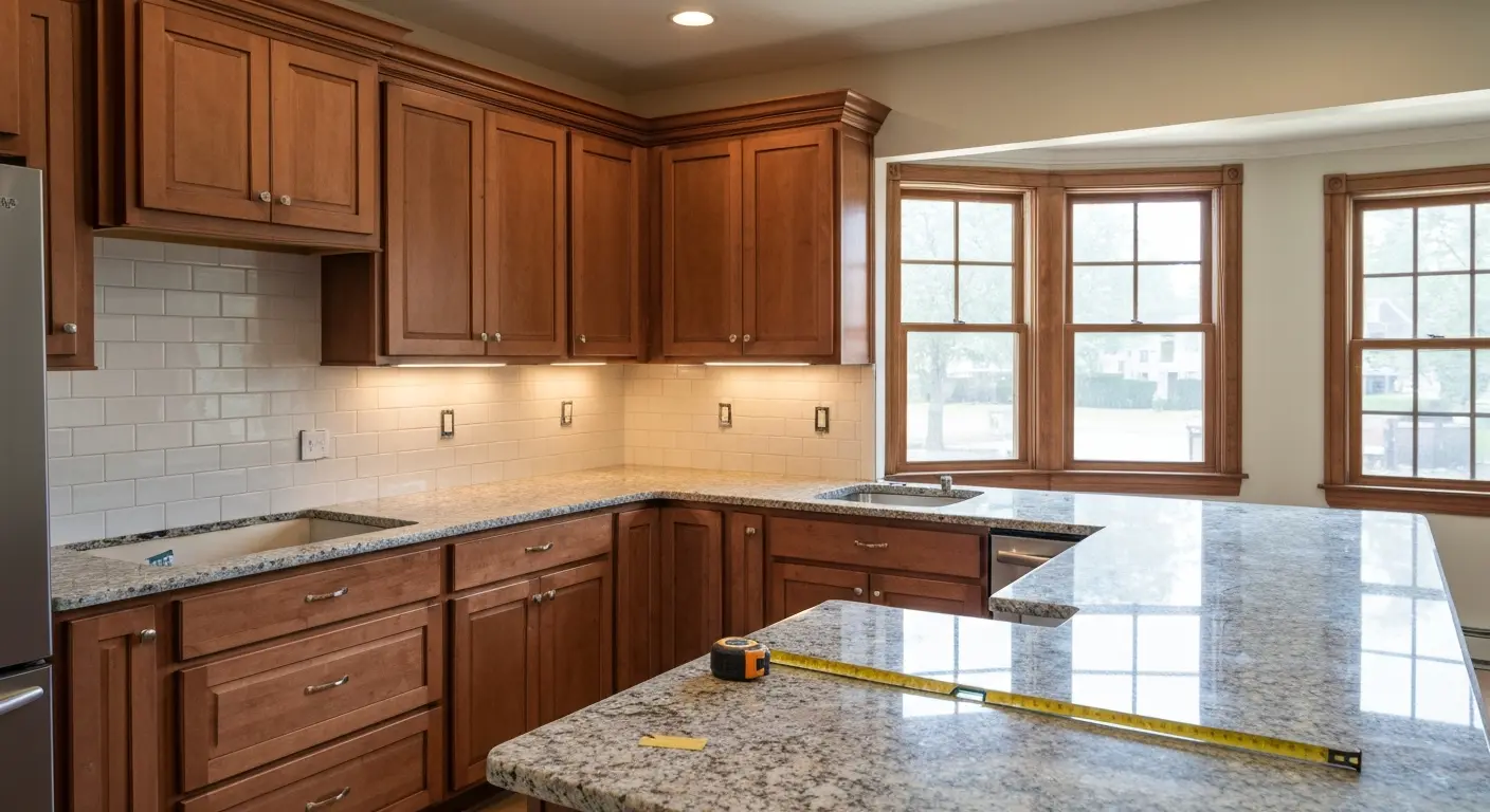 Kitchen remodel with new cabinets