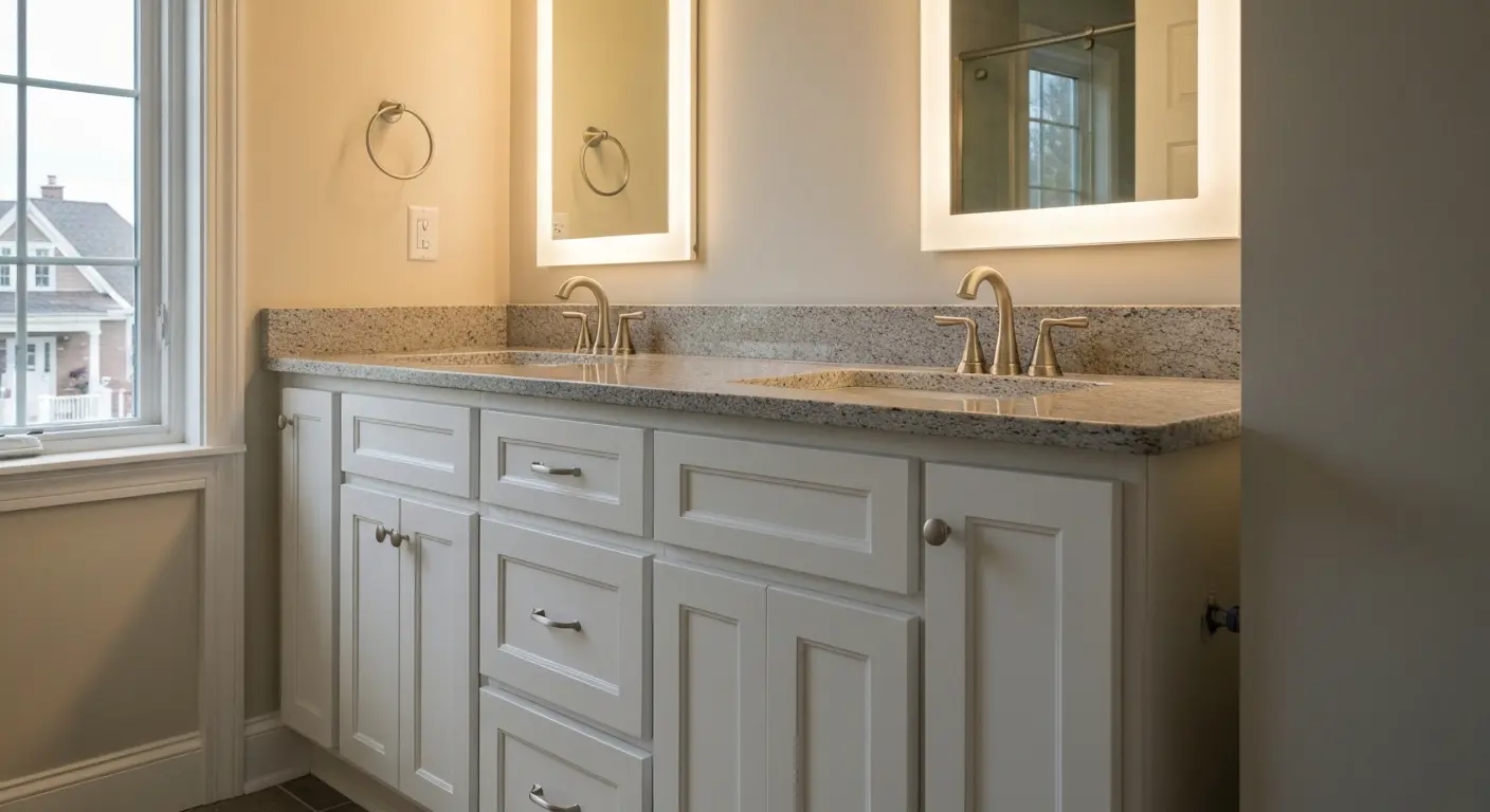 Bathroom vanity installation