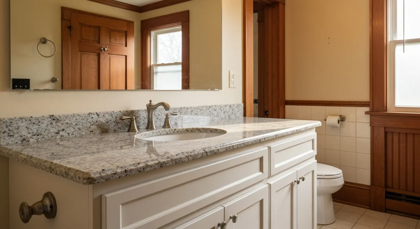Bathroom vanity installation