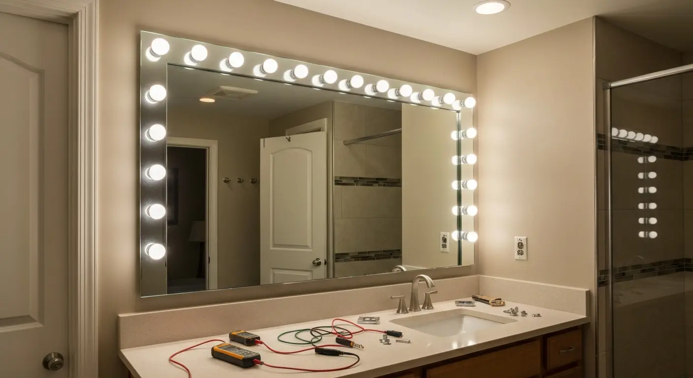 Bathroom lighting fixtures