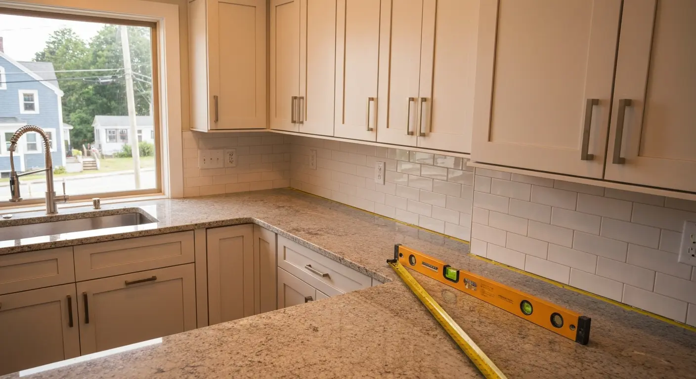 Kitchen remodeling with new cabinetry