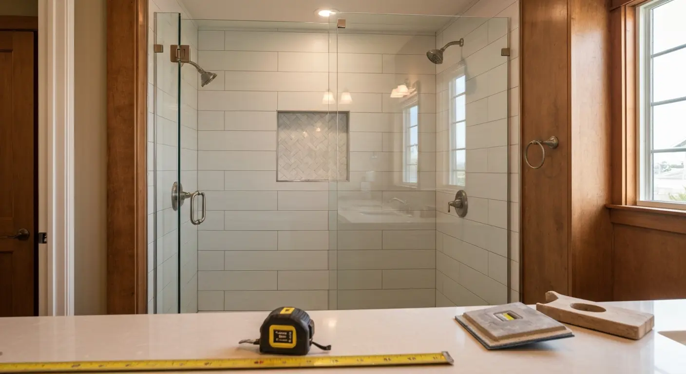 Walk-in shower installation