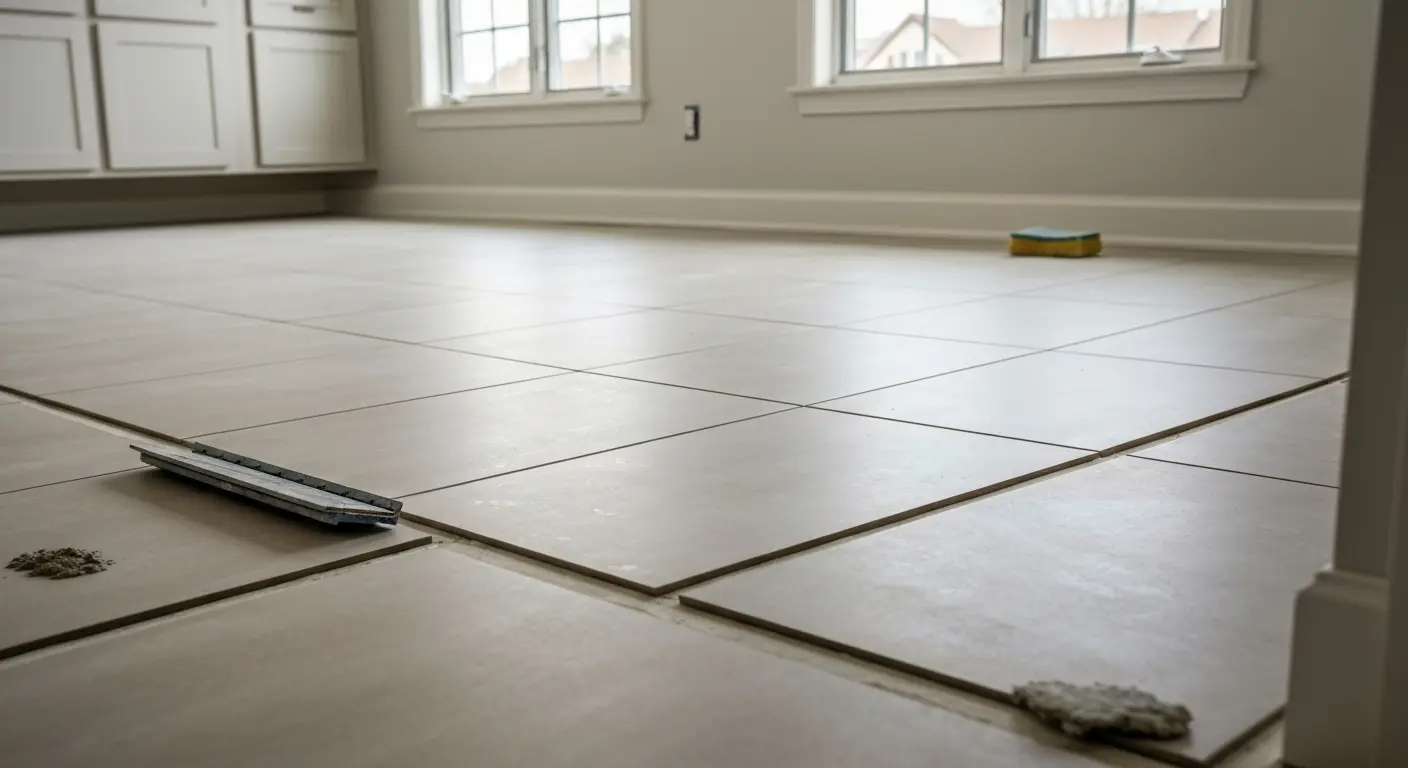 Bathroom floor tile