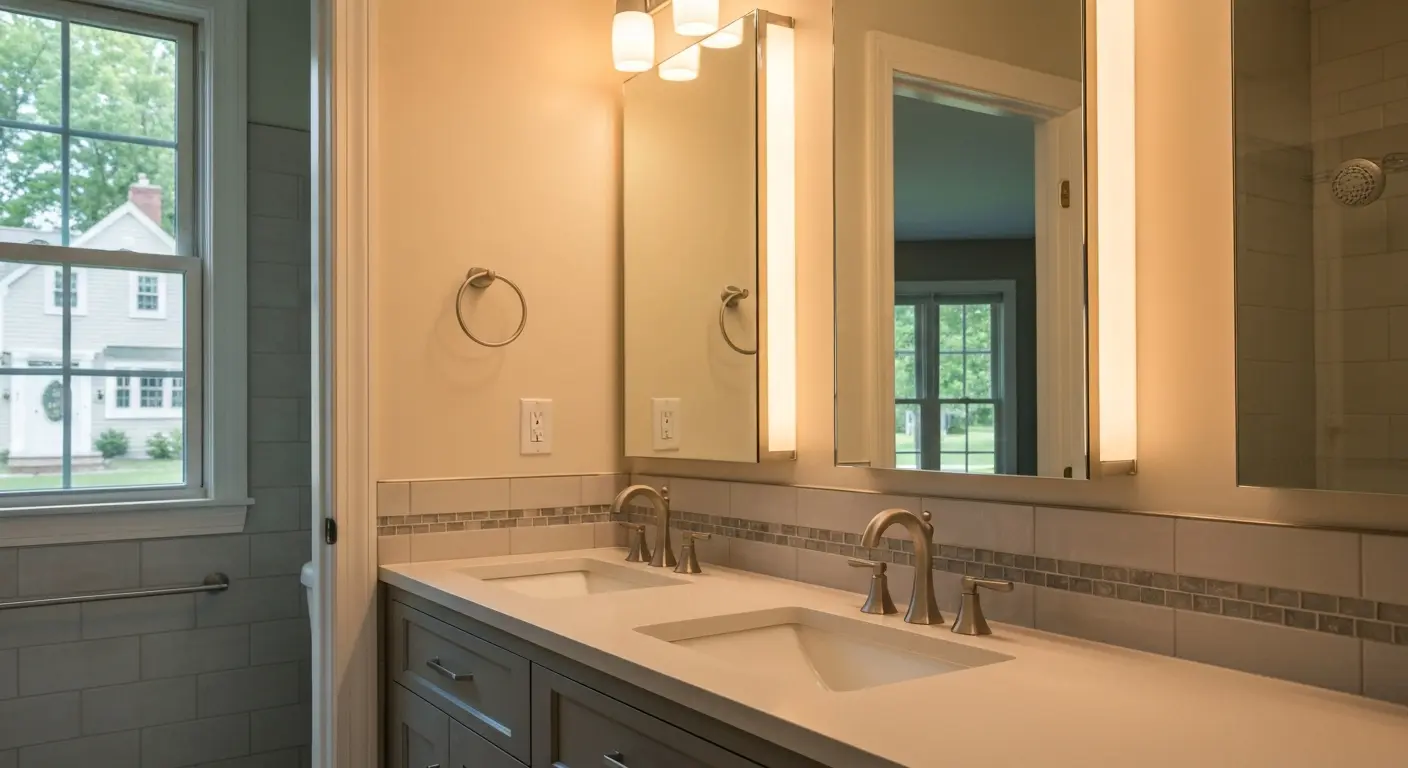 Bathroom remodeling project in Strongsville