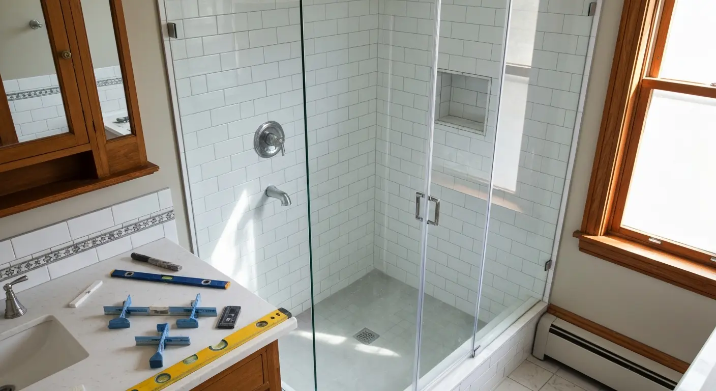 Tub to shower conversion project