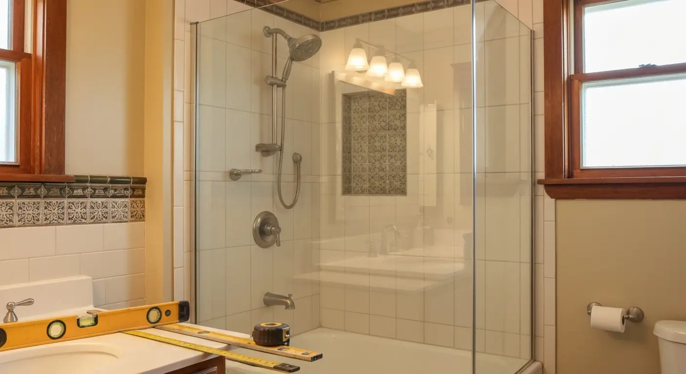 Tub-to-shower conversion project