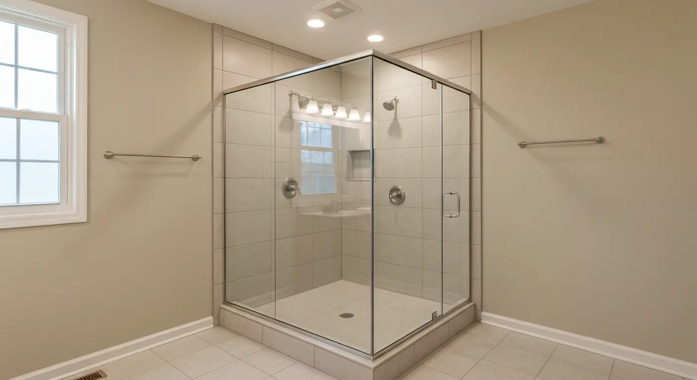 Walk-in shower installation