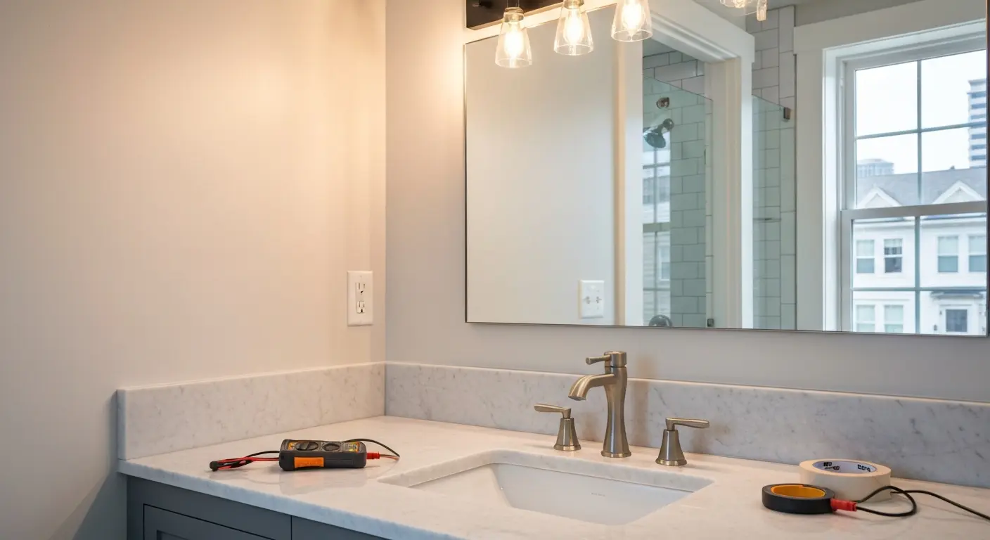Bathroom lighting and fixtures