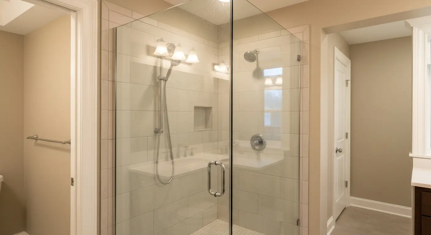 Walk-in shower installation