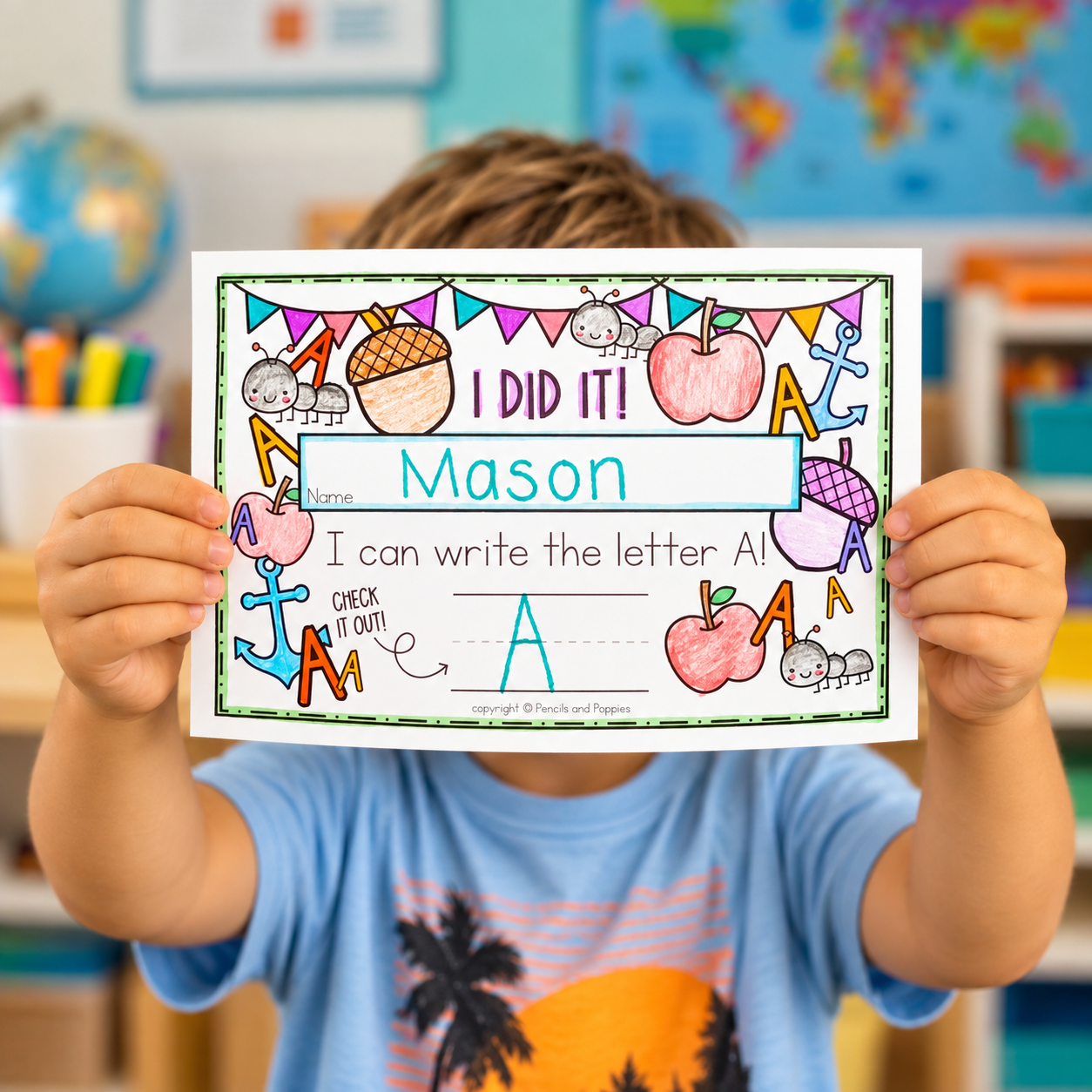 A letter achievement certificate