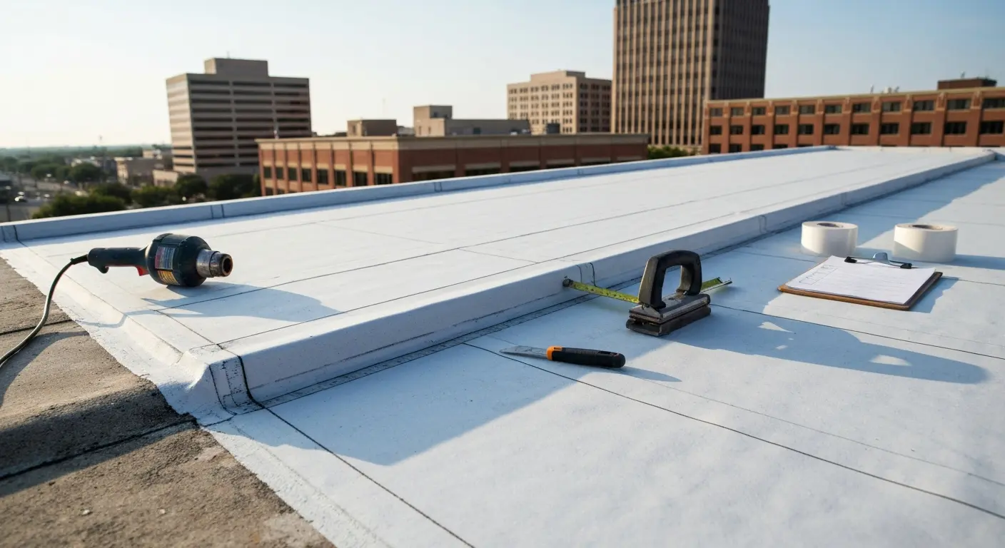 TPO flat roof repair