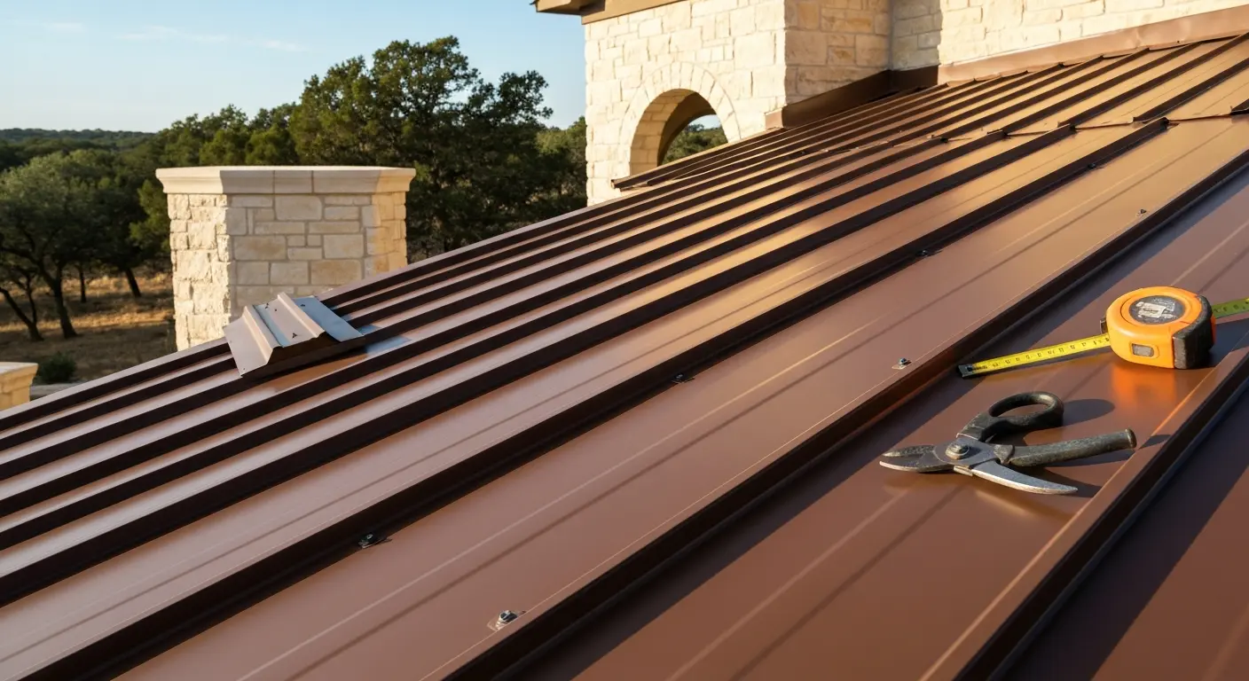 Metal roofing installation New Braunfels