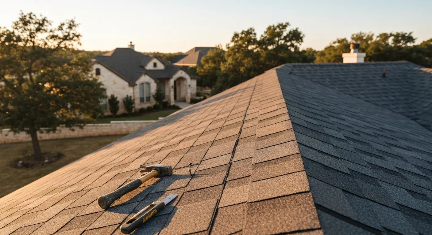 Shingle roof repair in New Braunfels