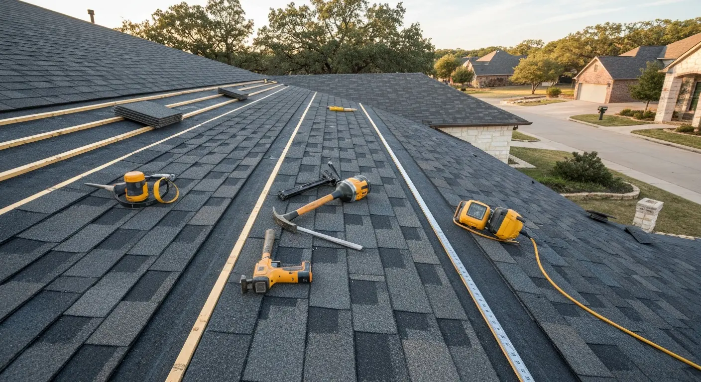 Roof installation project