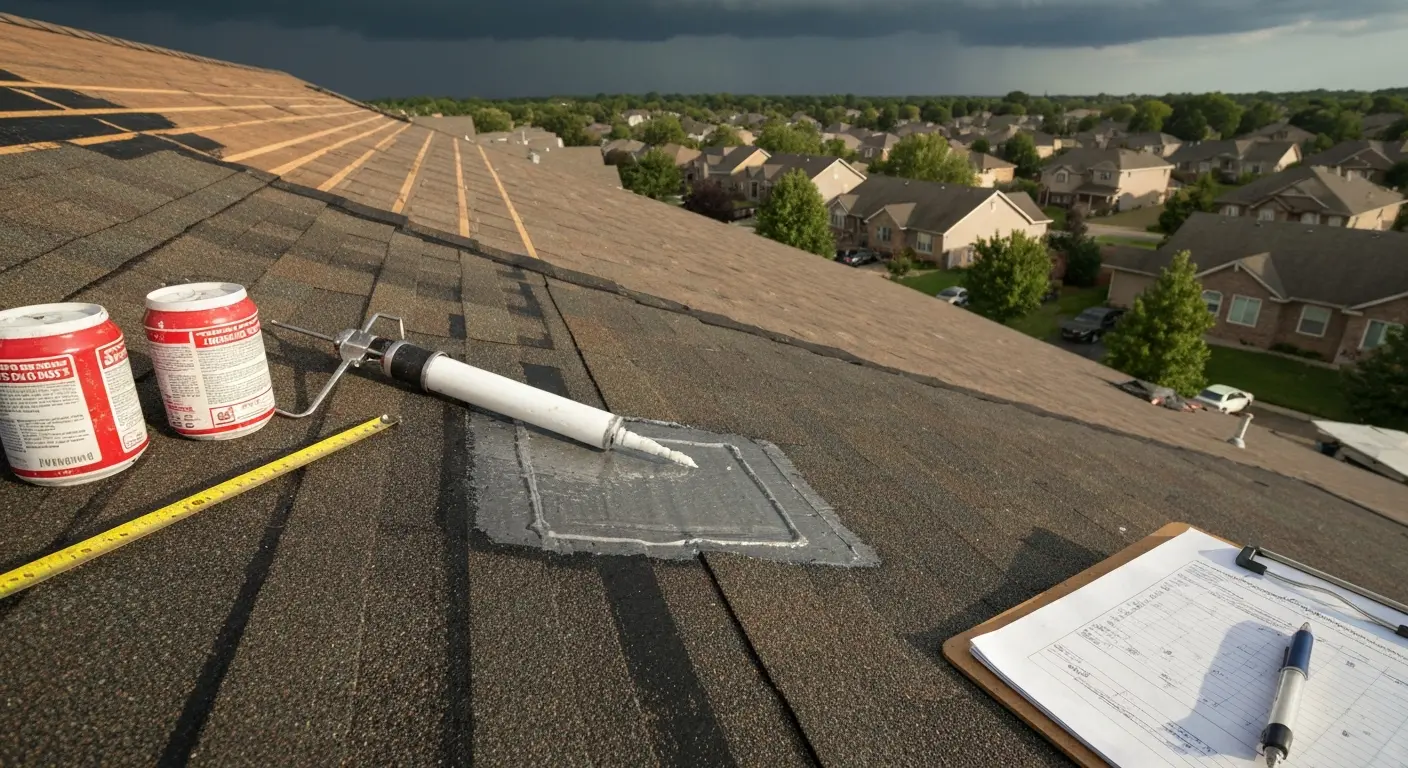 Roof leak repair and sealing