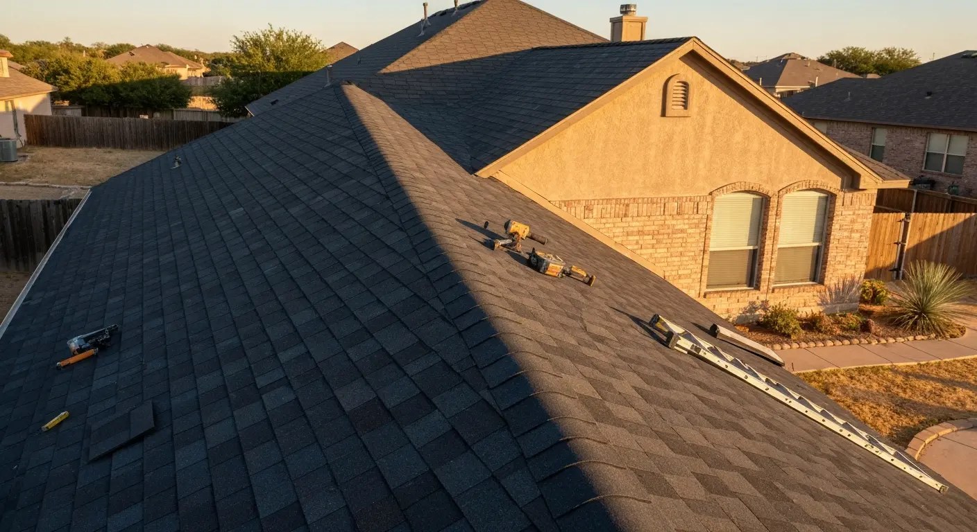 Asphalt shingle roofing installation