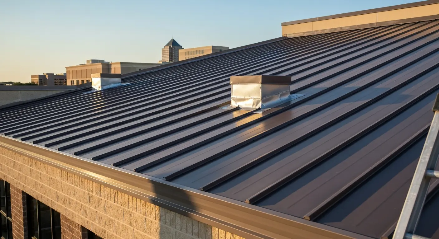 Commercial metal roof