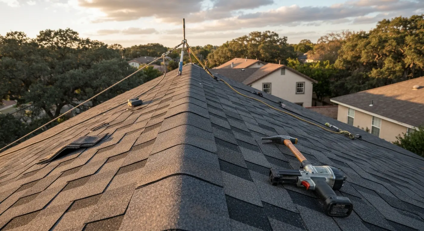 Residential roof repair in Corpus Christi