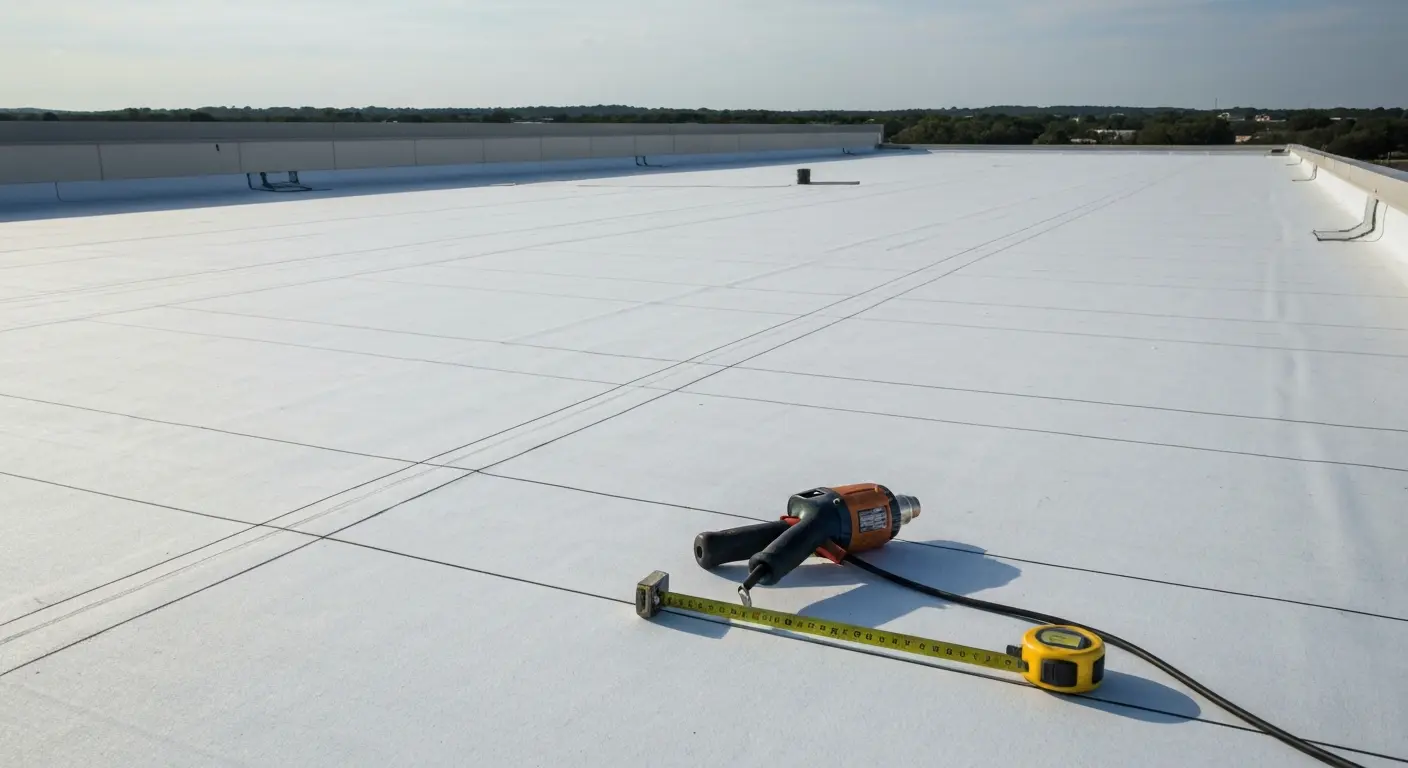 Commercial TPO roof in Round Rock