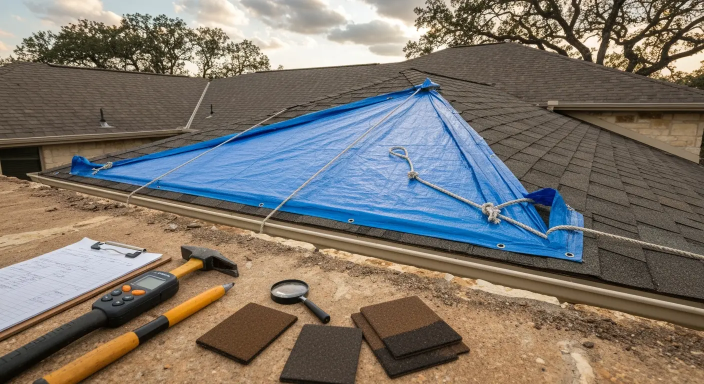 Hail damage roof repair