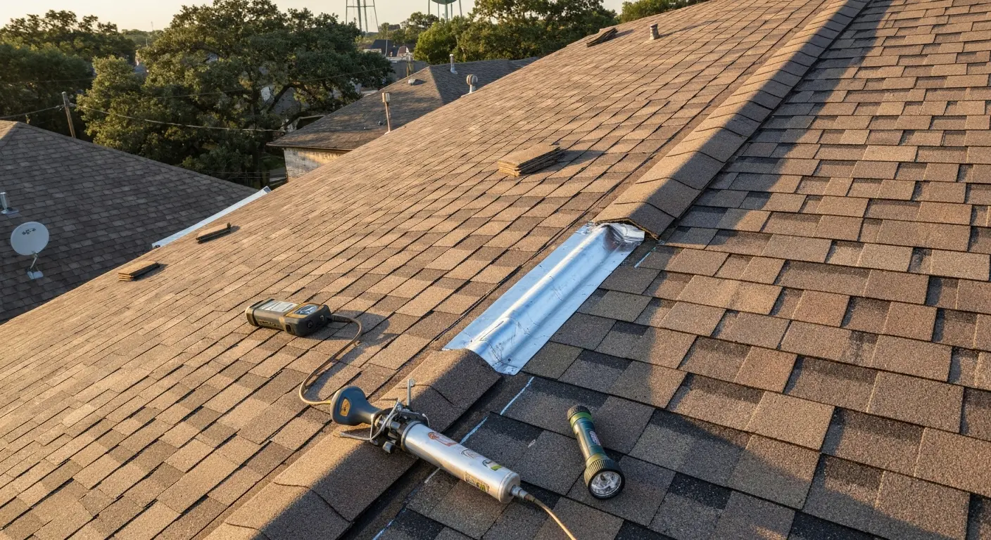 Roof leak repair in Seguin