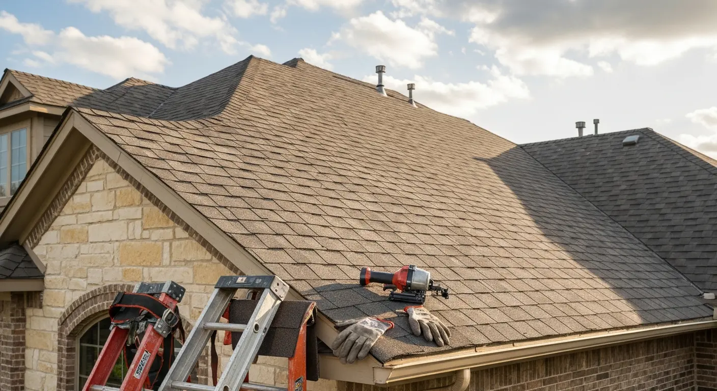 Storm damage roof repair in Round Rock
