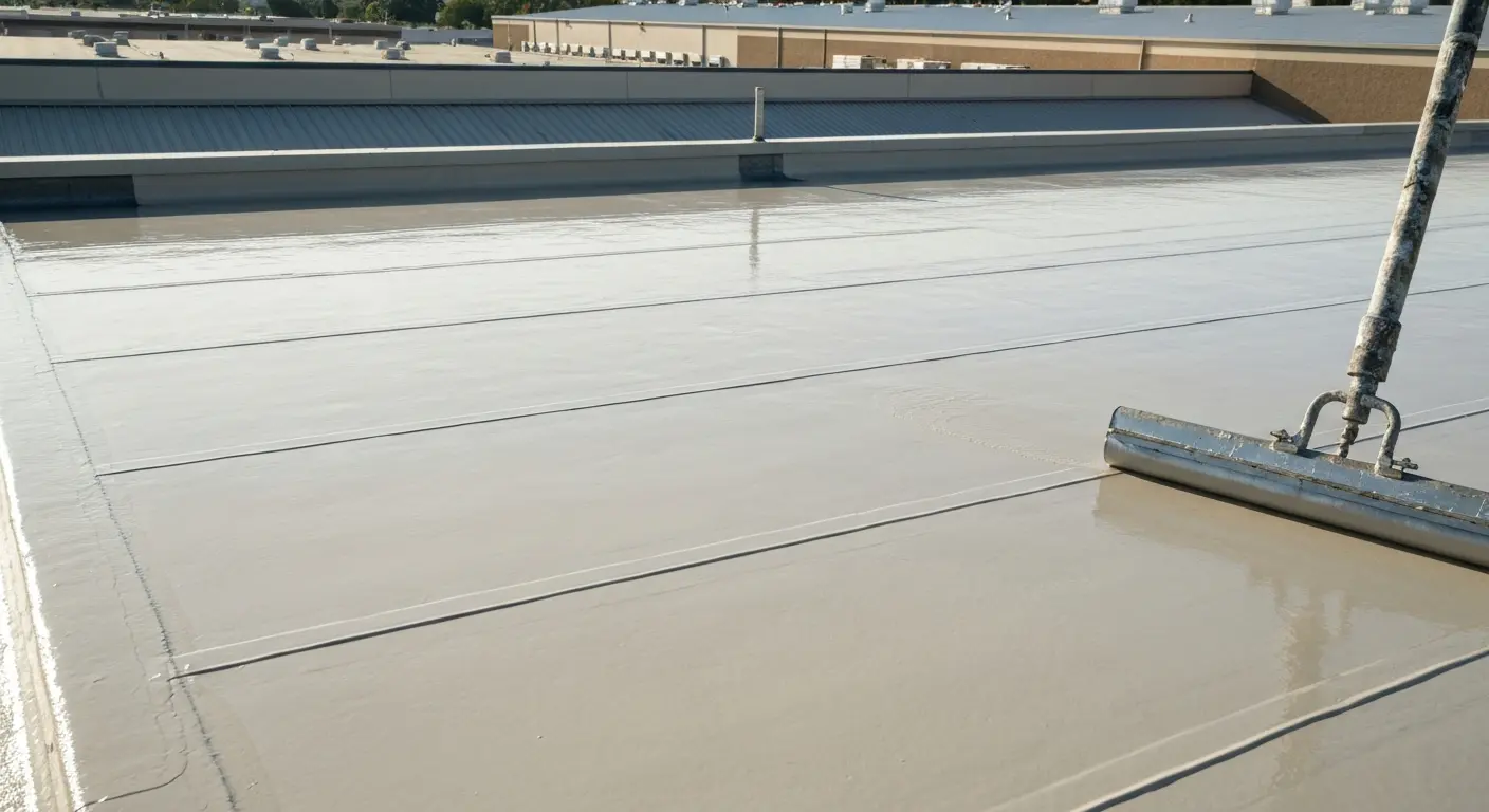 Roof coating application