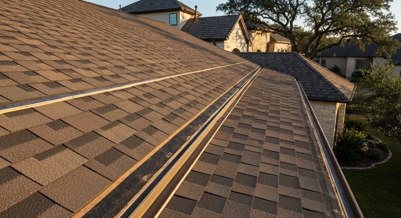 Architectural shingle roofing