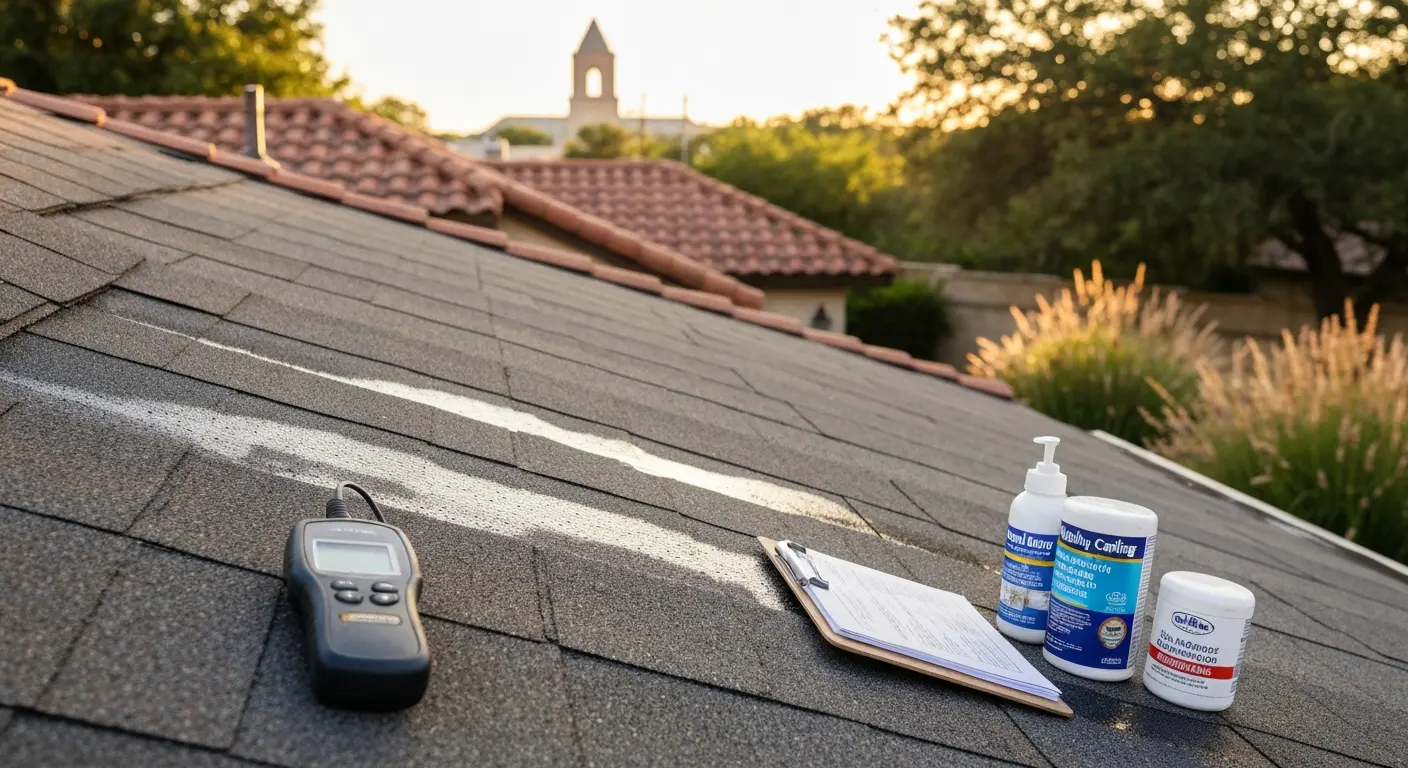 Roof maintenance inspection