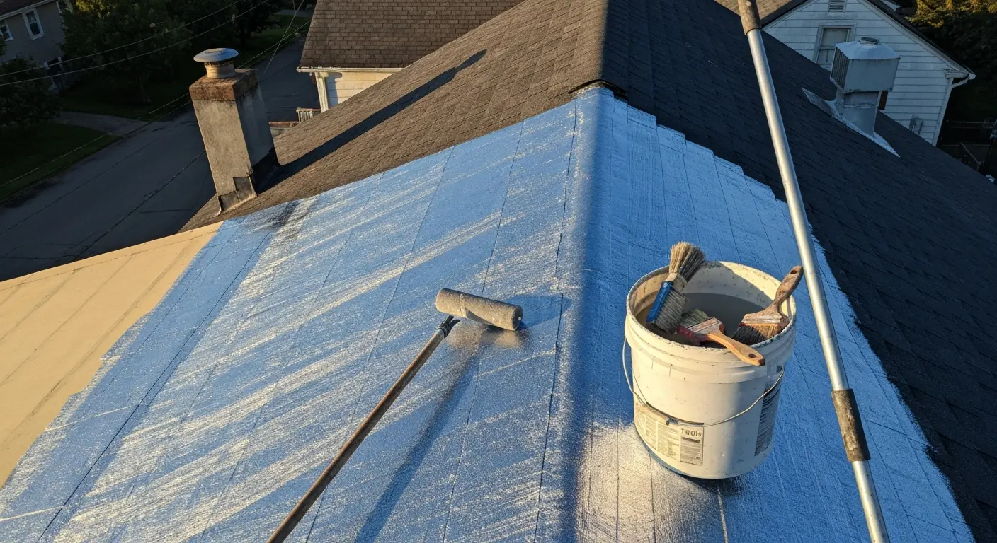 Preventive roof coating application