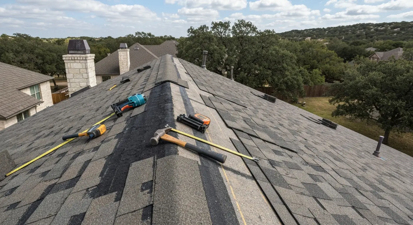 Hail damage roof repair