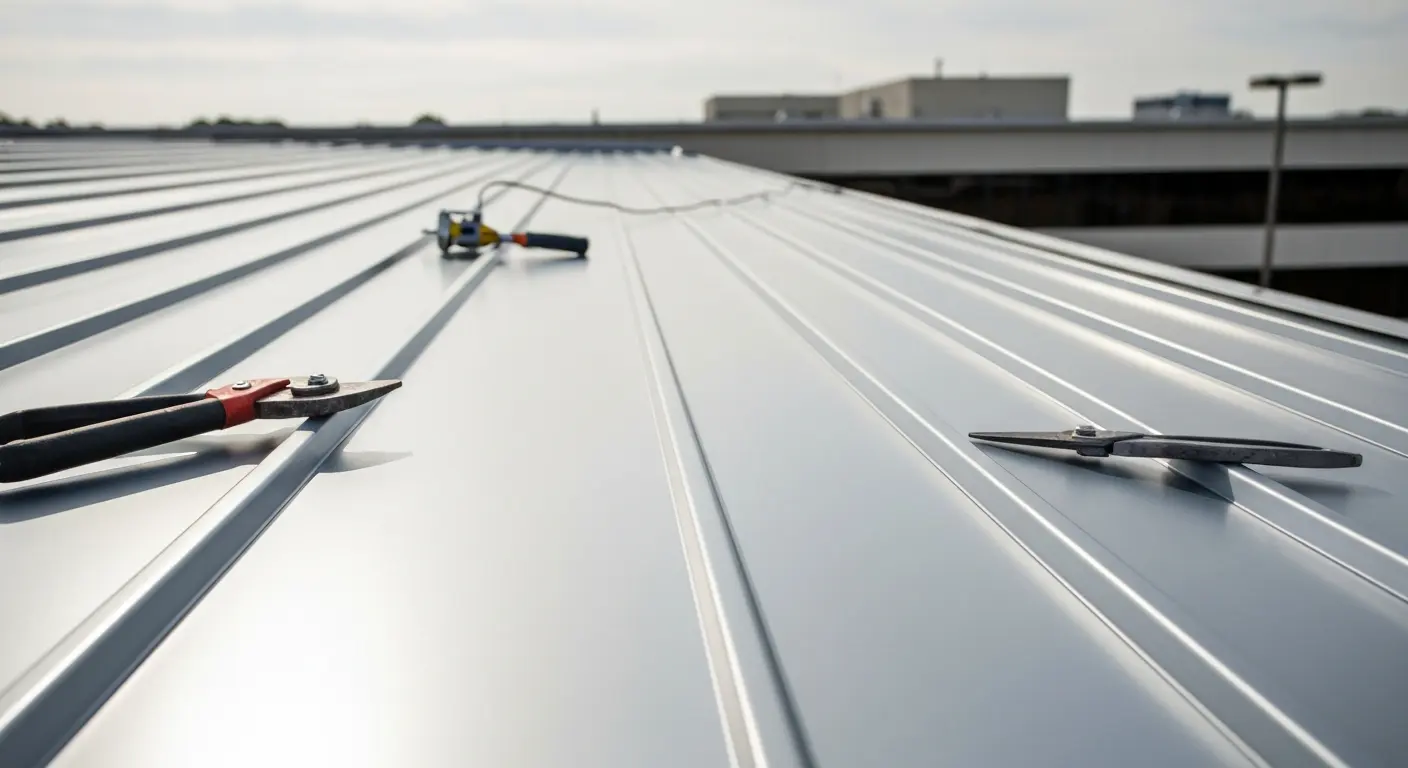 Metal roof repair and maintenance