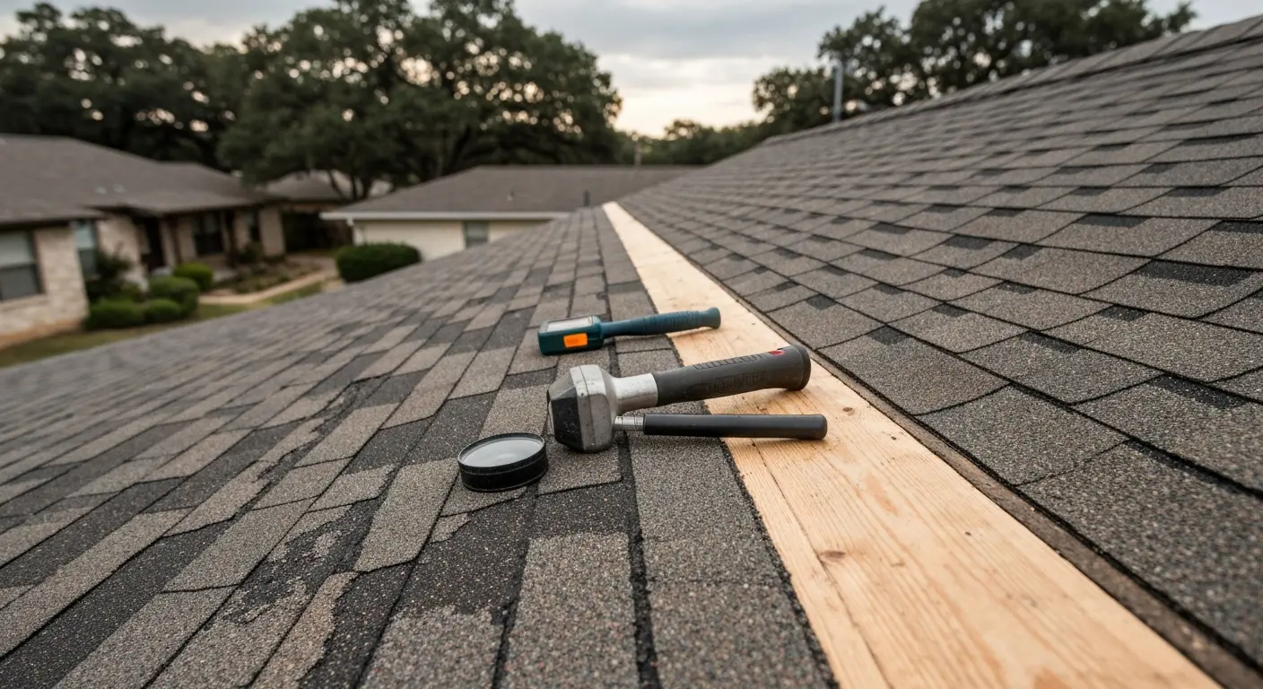 Hail damage roof repair in Waco