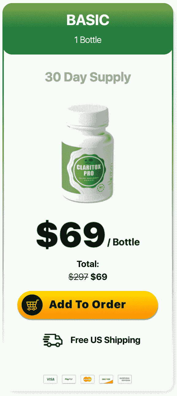 Order Claritox Pro 1 Bottle
