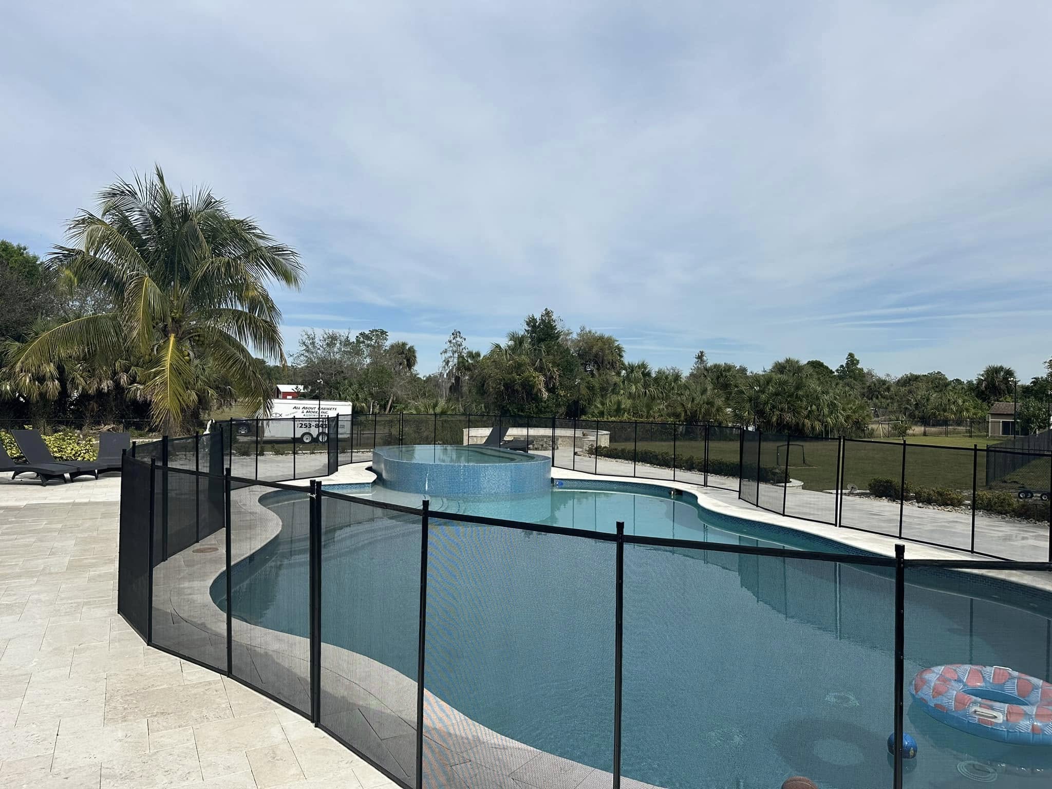 Resurfaced pool interior finish in Estero