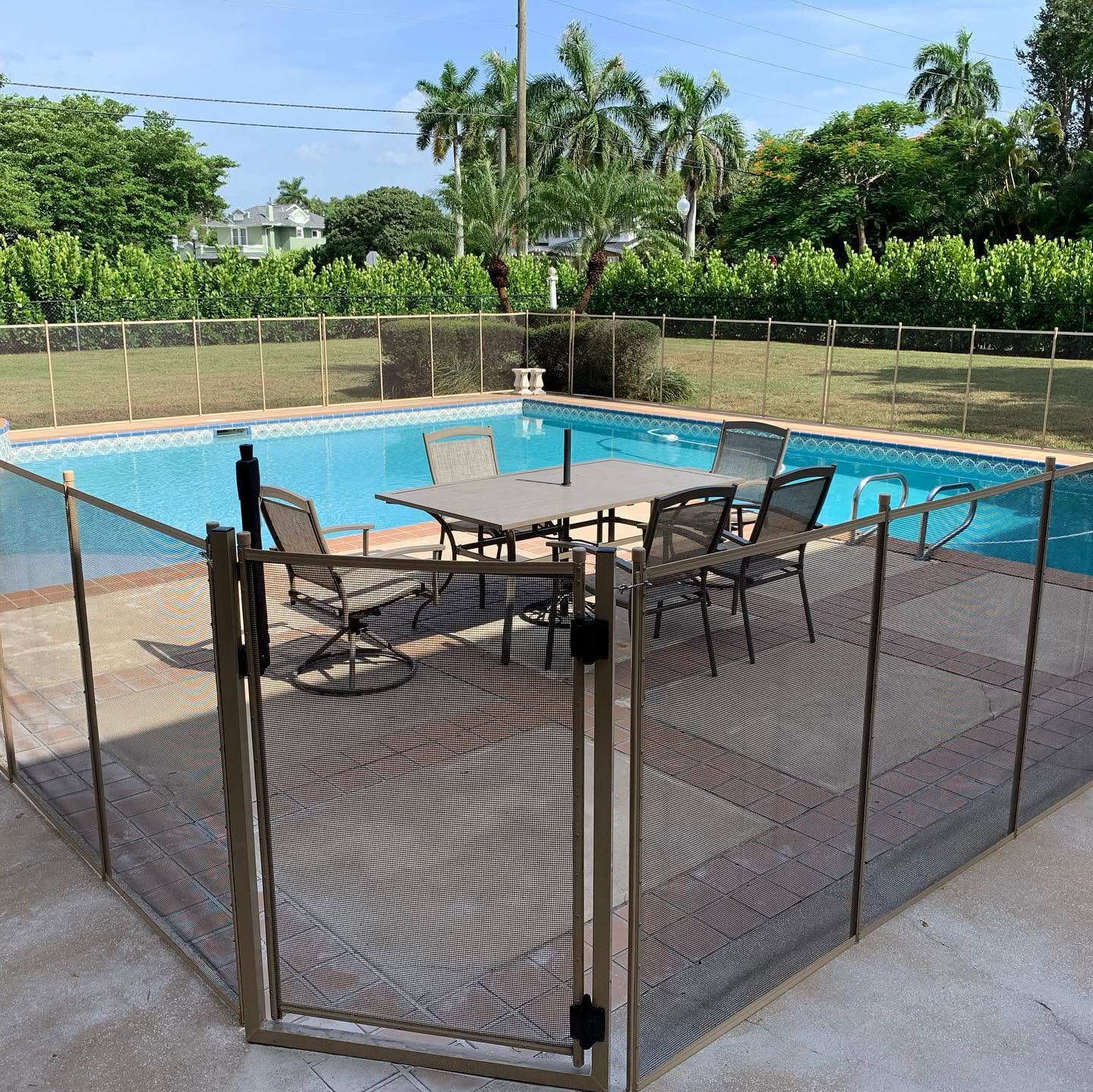 Pool tile cleaning service detail in Fort Myers