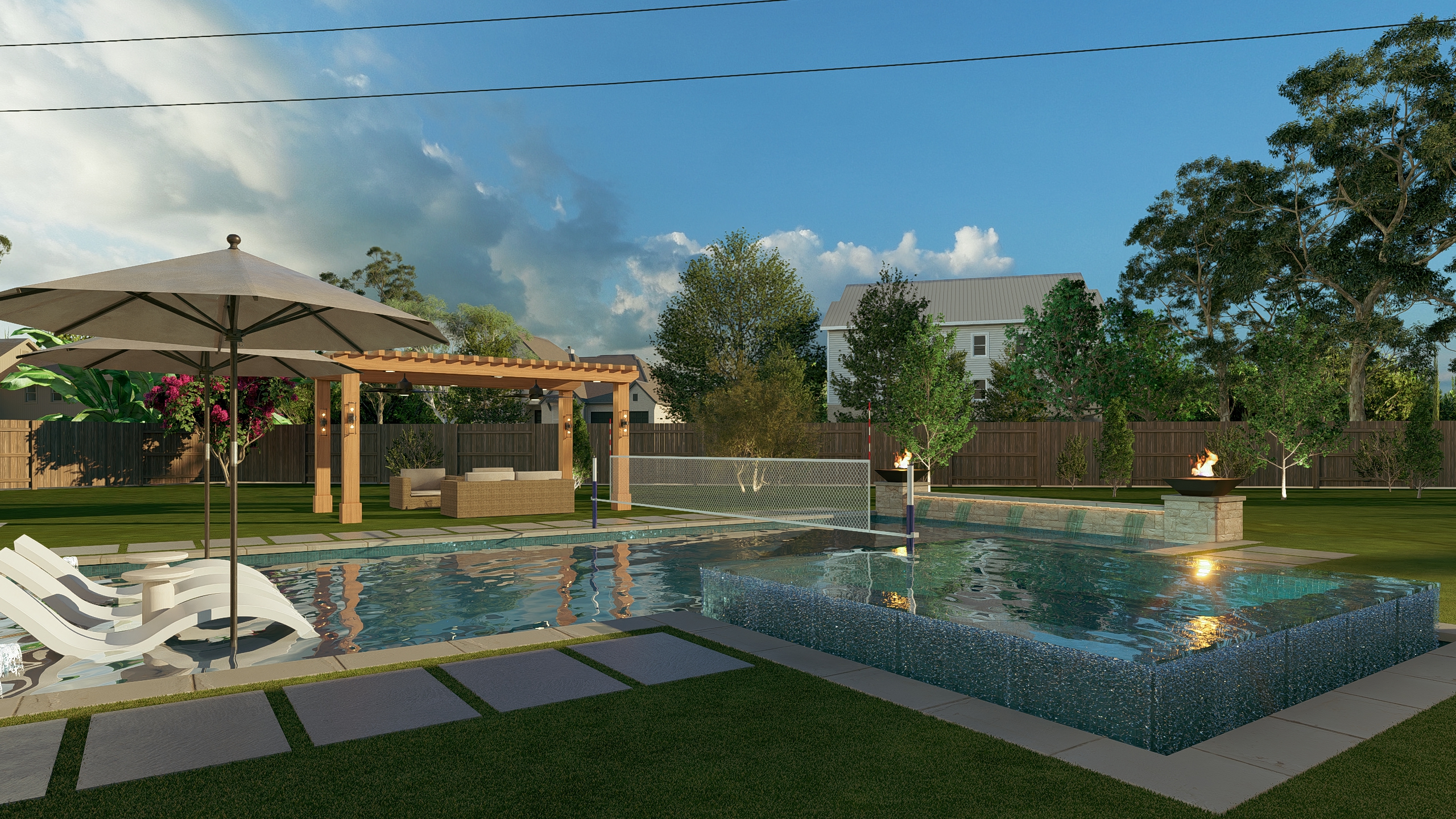 3D Pool Render 3
