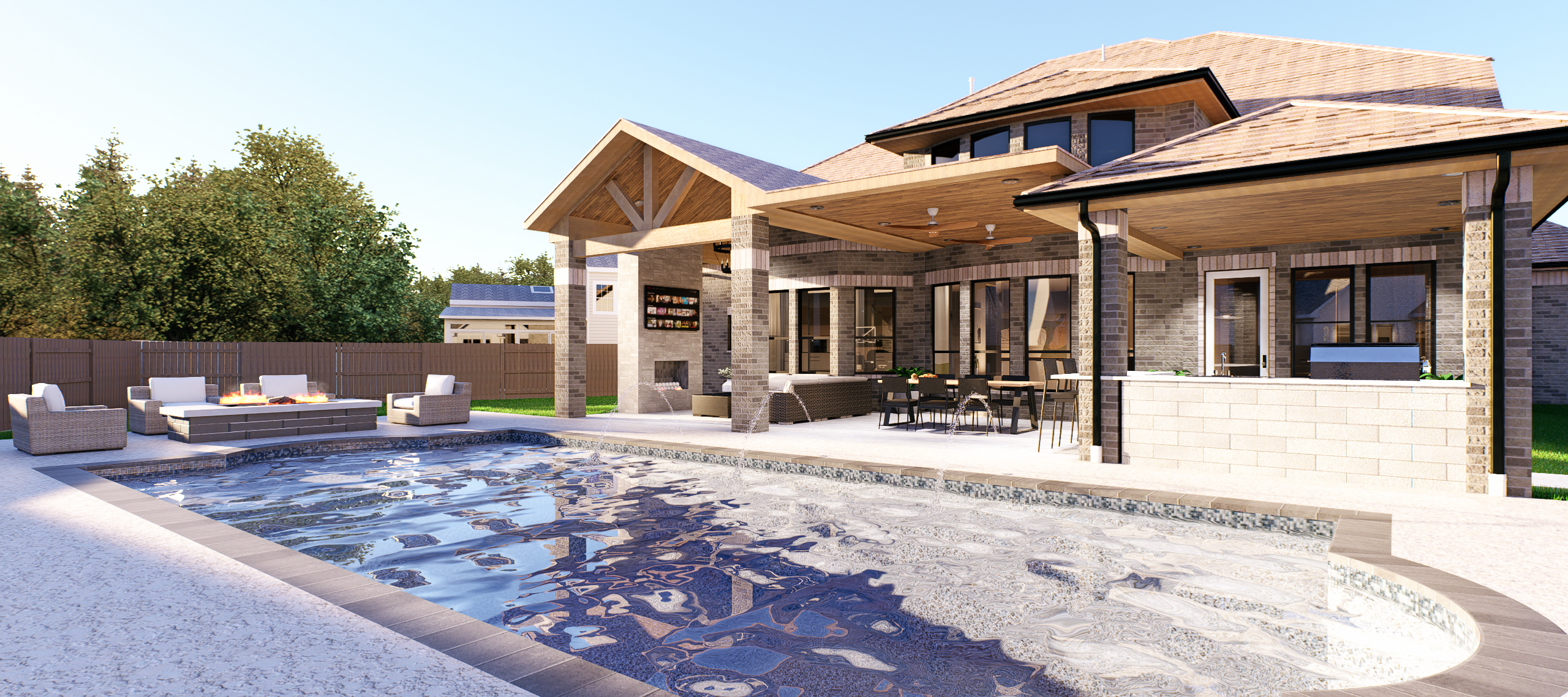 Luxury Architectural Blueprint and Materials