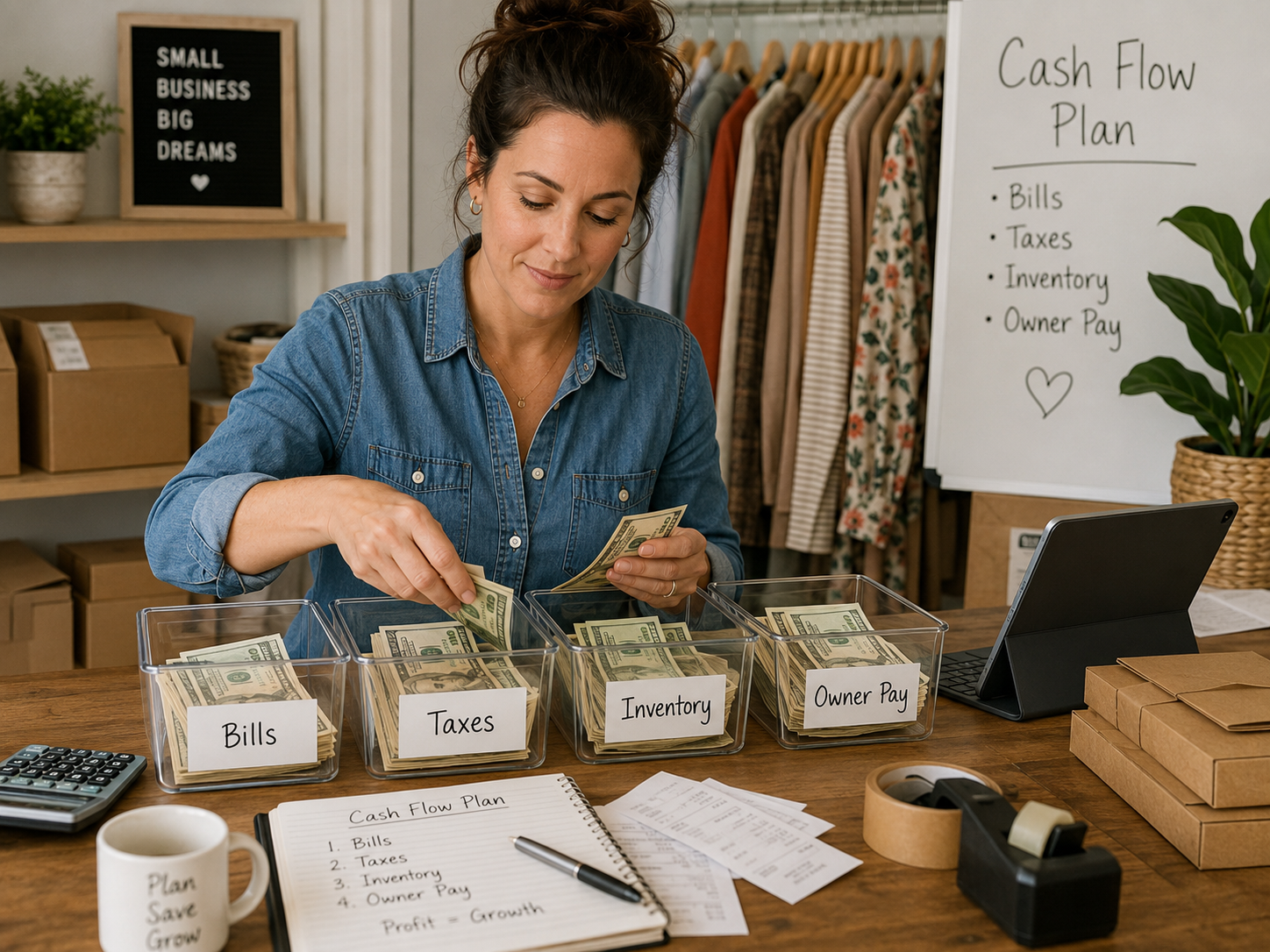 Small business cash flow planning categories for bills taxes inventory and owner pay Small business cash flow planning categories for bills taxes inventory and owner pay