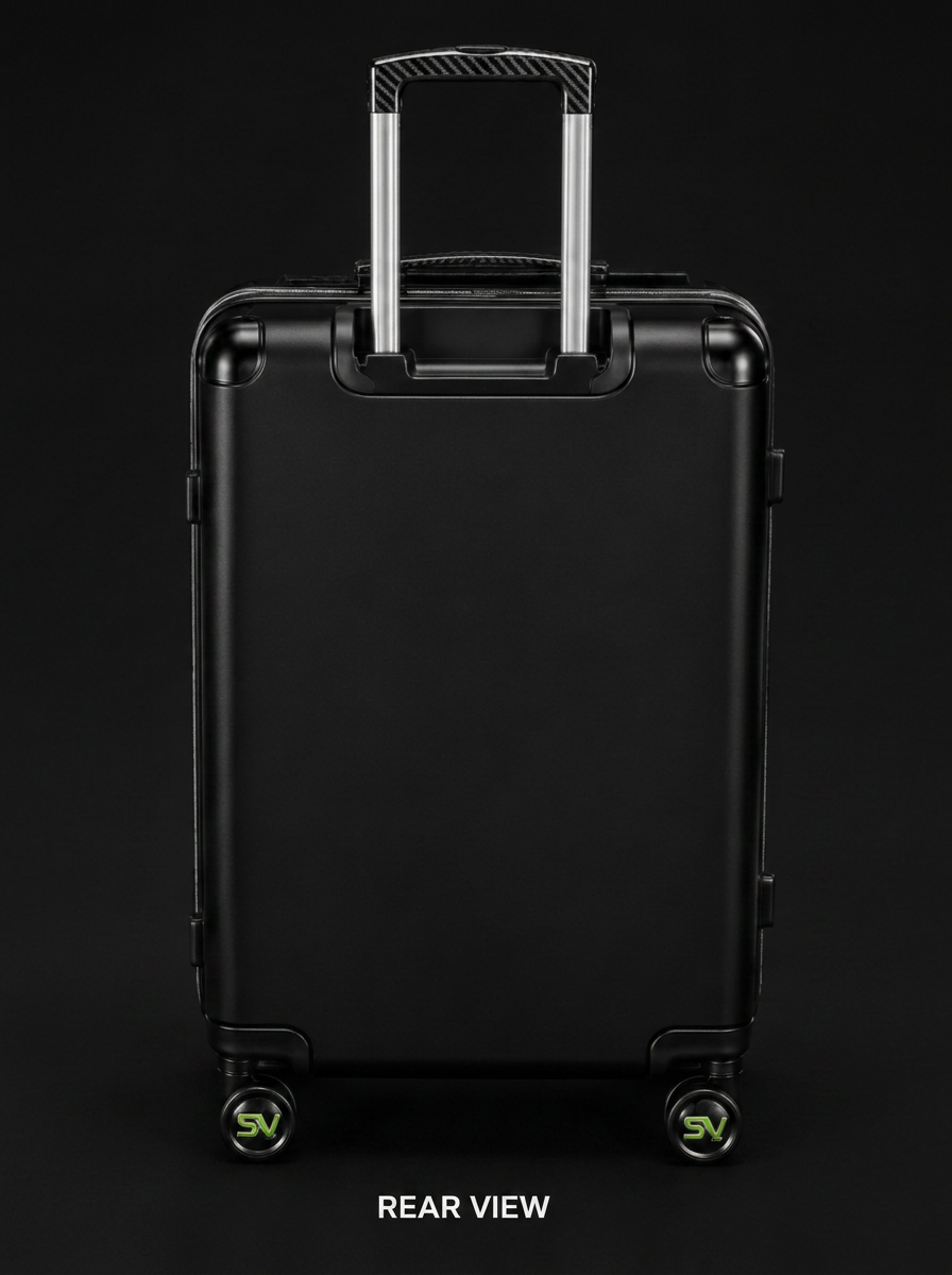 Synova suitcase, rear view