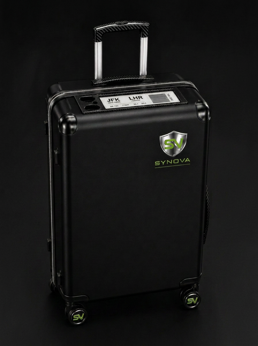 Synova suitcase, three-quarter view
