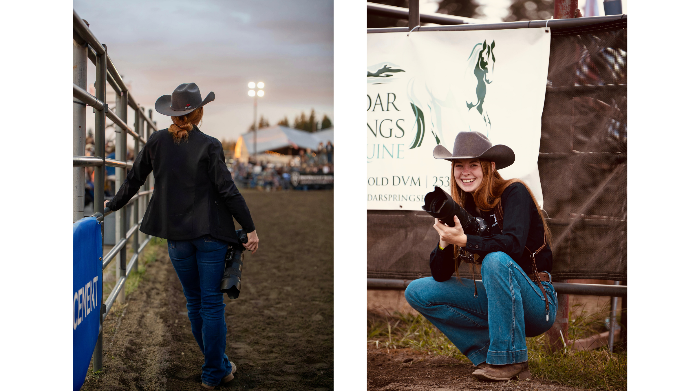 Emma Folz providing professional rodeo photography coverage Emma Folz providing professional rodeo photography coverage