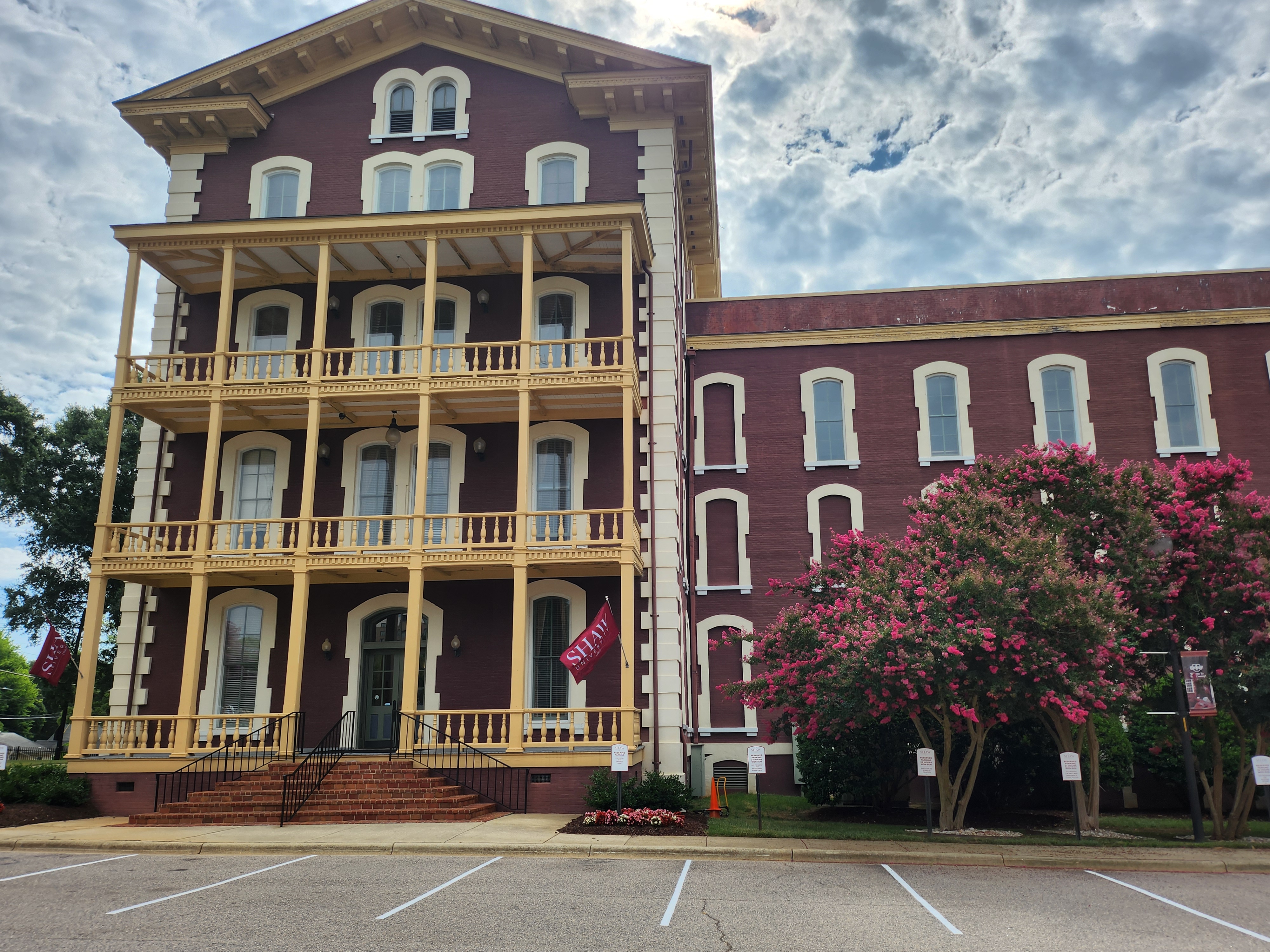 Estey Hall at Shaw University, the first U.S. college building for the higher education of Black women, Raleigh North Carolina