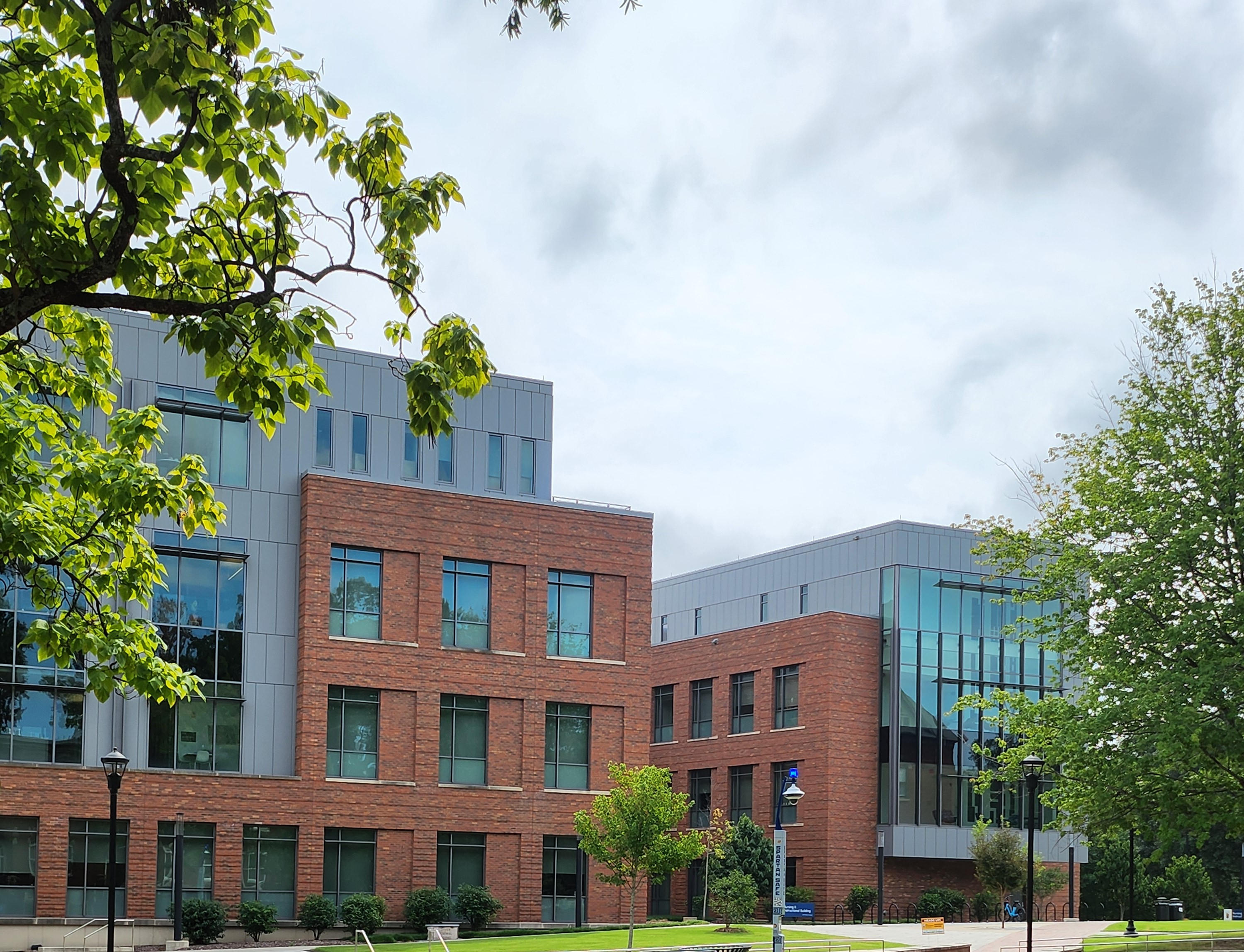The UNC Greensboro campus in Greensboro, North Carolina, photographed during an August 2026 campus visit