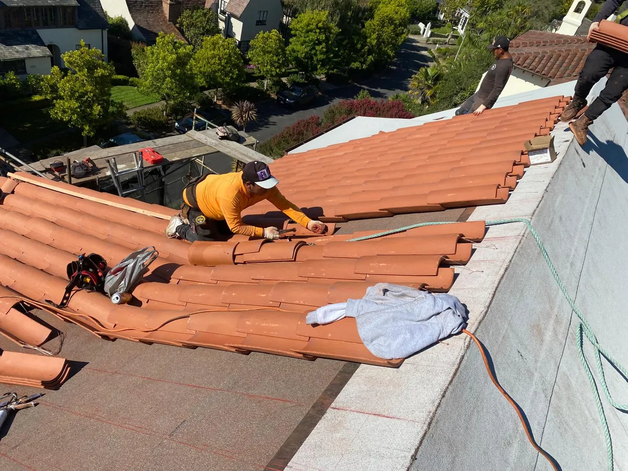 Completed roofing project