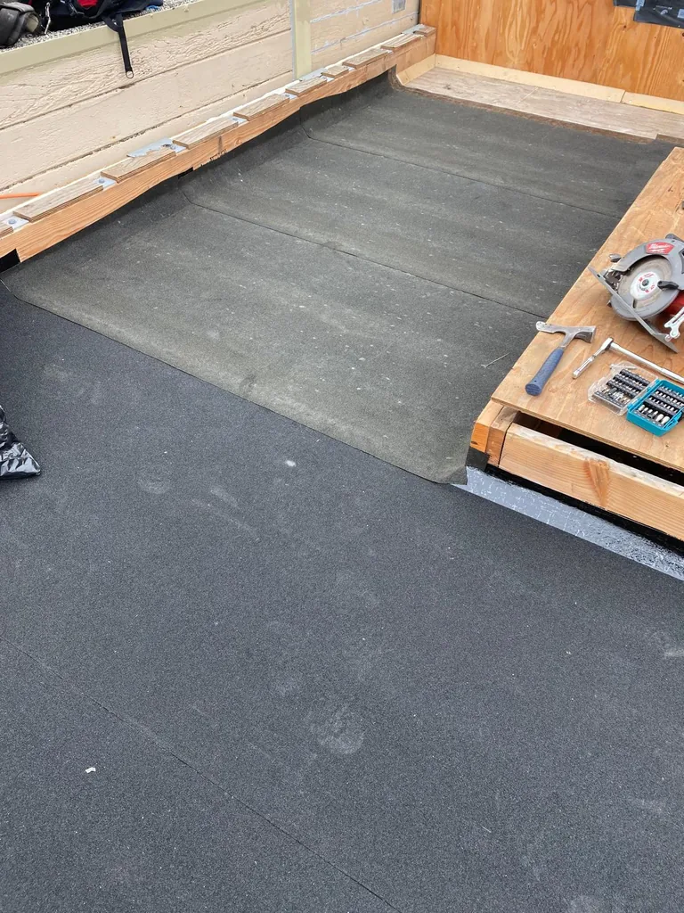 Completed roofing project