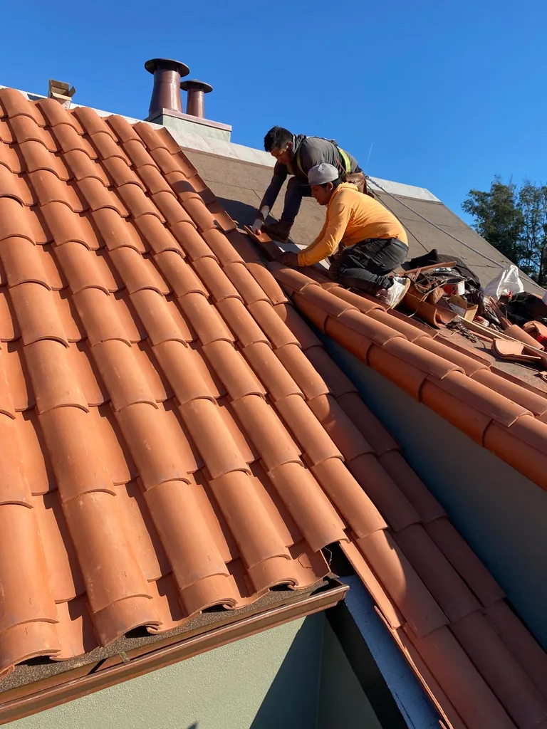 Completed roofing project